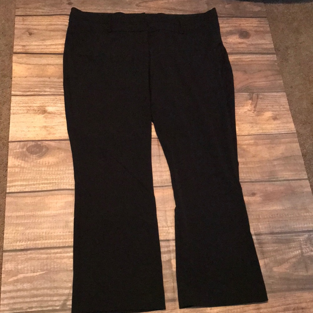 Maurices plus size black trousers 20 short